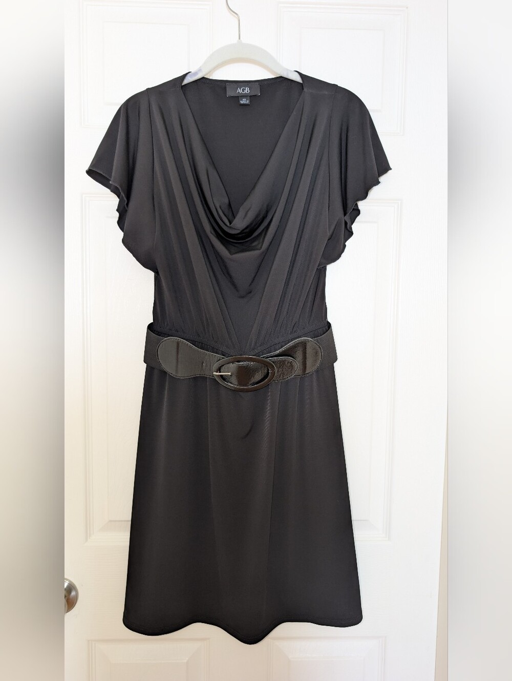 AGB Size Extra Small Black Dress With Belt